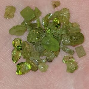 Olive Green Peridot Rough loose Natural Gemstone lot (Pakistan) 5ct